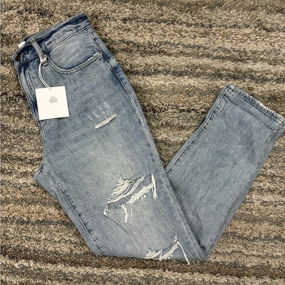 NWT Pistola Presley High Rise Relaxed Roller Jeans in Primetime Sz 27 Revolve - - Picture 15 of 16